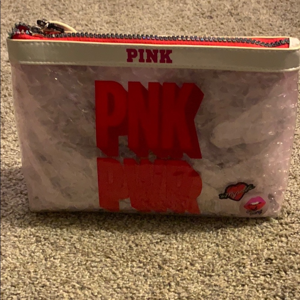 NWT pink makeup bag